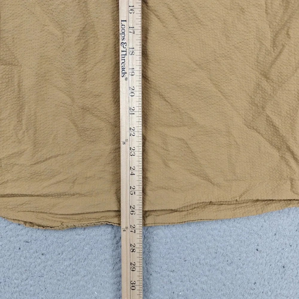 The North Face Shirt Mens‎ Medium Brown Cotton Short Sleeve Button Up Casual